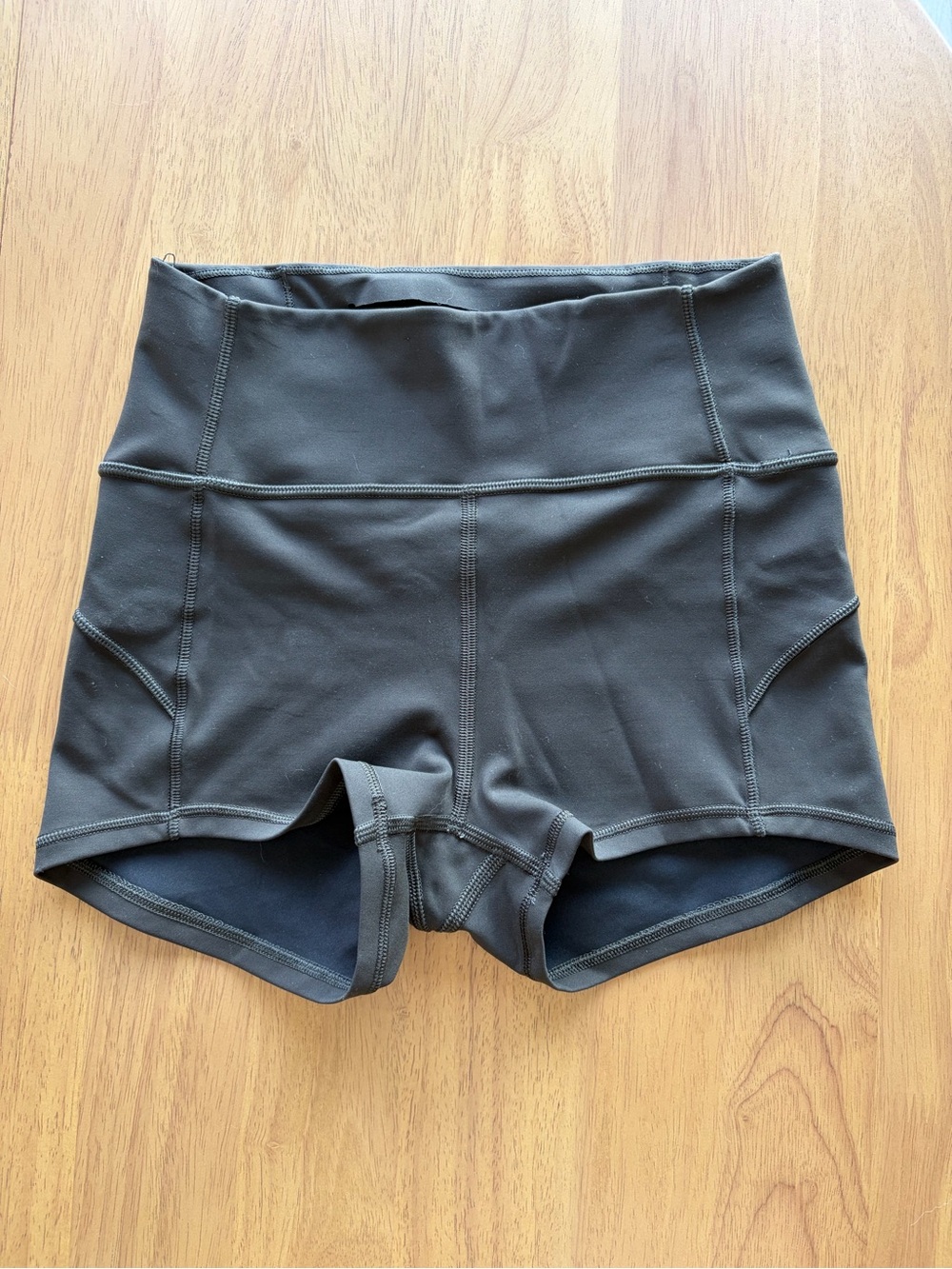 lululemon Olive Biker Shorts - Picture 2 of 3